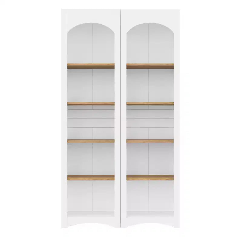 Okak Libreria Moderna, Scaffali Portaoggetti con 8 Ripiani Regolabili, Organizer Portaoggetti Autoportante Set di 2 per Soggiorno, Ufficio
