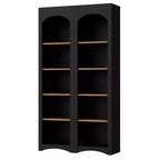 Okak Libreria Moderna, Scaffali Portaoggetti con 8 Ripiani Regolabili, Organizer Portaoggetti Autoportante Set di 2 per Soggiorno, Ufficio