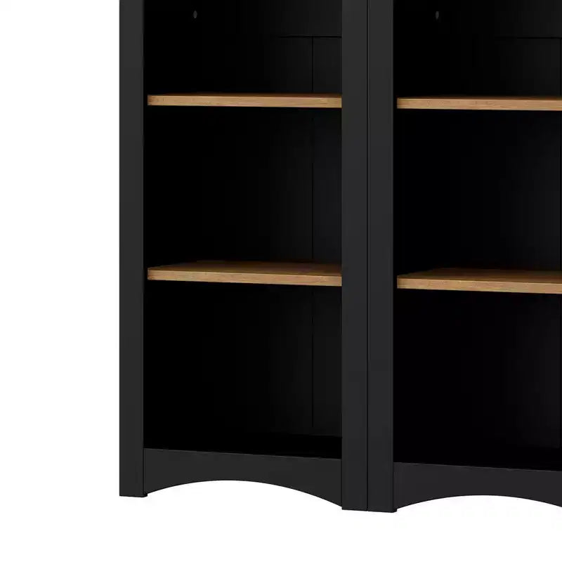Okak Libreria Moderna, Scaffali Portaoggetti con 8 Ripiani Regolabili, Organizer Portaoggetti Autoportante Set di 2 per Soggiorno, Ufficio