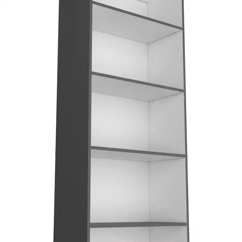 Libreria Okak Minimalism, Vetrina con 5 Ripiani Aperti, Organizzatore di Archiviazione Indipendente per Soggiorno, Ufficio
