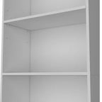 Libreria Okak Minimalism, Vetrina con 5 Ripiani Aperti, Organizzatore di Archiviazione Indipendente per Soggiorno, Ufficio