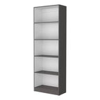 Libreria Okak Minimalism, Vetrina con 5 Ripiani Aperti, Organizzatore di Archiviazione Indipendente per Soggiorno, Ufficio