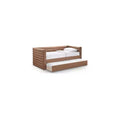 Meridian Furniture, Letto a giorno doppio in pelle vegana Beverly