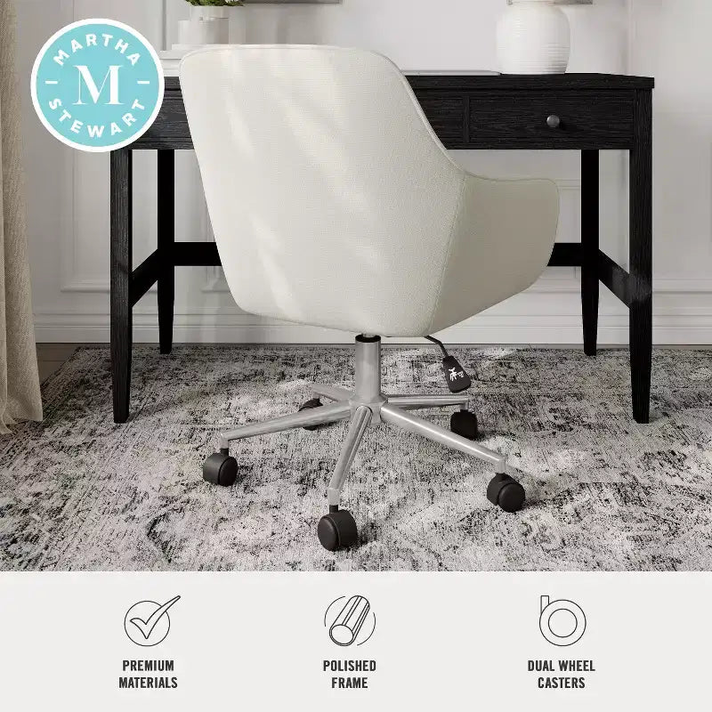 Sedia da ufficio imbottita Rayna Martha Stewart