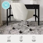 Sedia da ufficio imbottita Rayna Martha Stewart