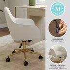 Sedia da ufficio imbottita Rayna Martha Stewart