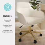 Sedia da ufficio imbottita Rayna Martha Stewart