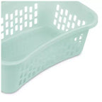 Cesta per bucato Sterilite HipHold, cesto portabiancheria in plastica da 1,5 bushel, colore menta, confezione da 18