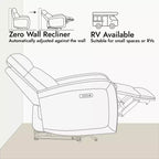 Poltrona reclinabile elettrica Zero Wall Hugger Spruce & Spring