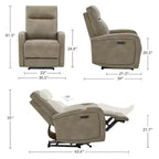Poltrona reclinabile elettrica Zero Wall Hugger Spruce & Spring