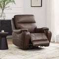 Spruce & Spring Genuine Leather Zero Gravity Power Recliner Chair with Charging Ports