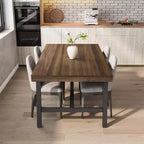 Tavolo da pranzo grande e lungo 180 cm per 6-8 persone, tavolo da cucina in legno con gambe robuste per cucina, sala da pranzo