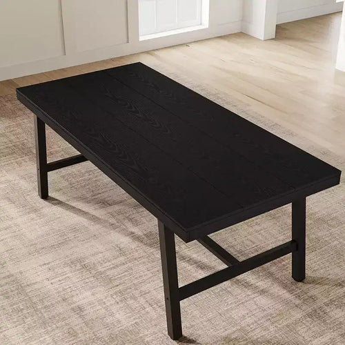 Tavolo da pranzo grande e lungo 180 cm per 6-8 persone, tavolo da cucina in legno con gambe robuste per cucina, sala da pranzo