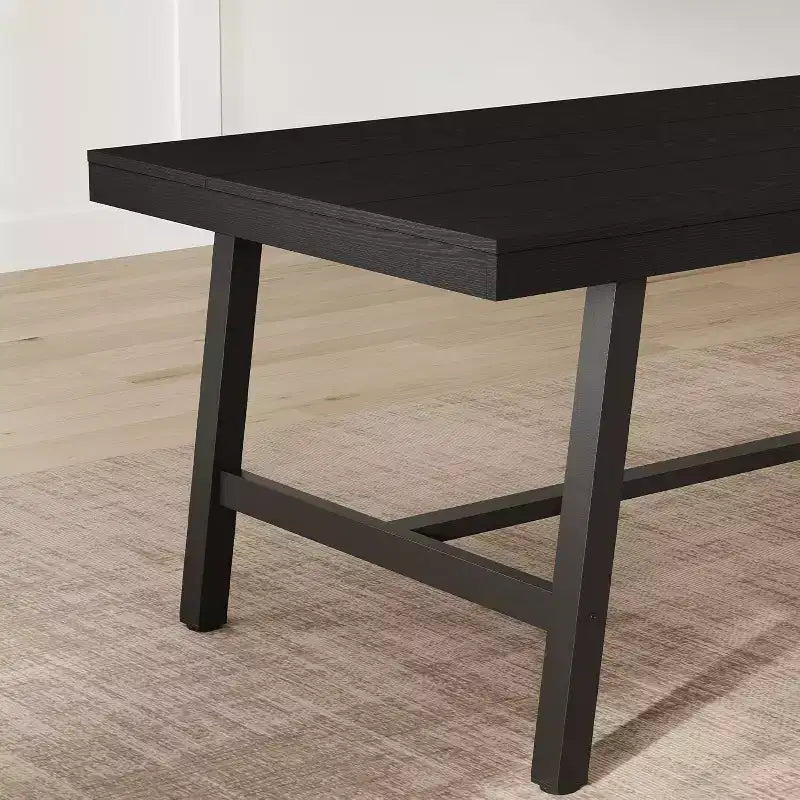 Tavolo da pranzo grande e lungo 180 cm per 6-8 persone, tavolo da cucina in legno con gambe robuste per cucina, sala da pranzo