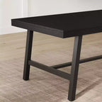 Tavolo da pranzo grande e lungo 180 cm per 6-8 persone, tavolo da cucina in legno con gambe robuste per cucina, sala da pranzo