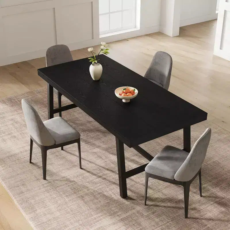 70.87Inch Large Long Dining Table for 6-8 People, Wooden Kitchen Table with Sturty Legs for Kitchen, Dining Room