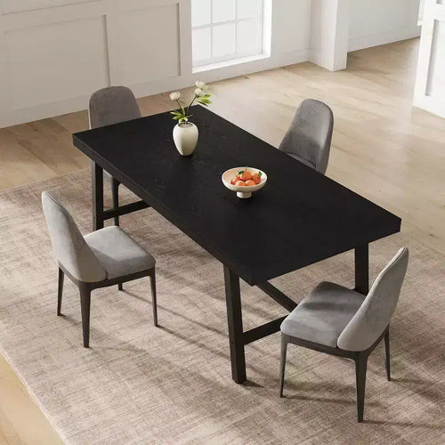 70.87Inch Large Long Dining Table for 6-8 People, Wooden Kitchen Table with Sturty Legs for Kitchen, Dining Room