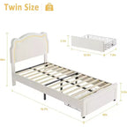 Letto Matrimoniale Smart LED - Testiera Regolabile, Base Imbottita in Velluto, Nessuna Rete a Molle, Doghe in Legno