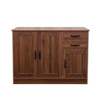 Credenza Moderna Okak, Mobile Buffet con 3 Ante e 2 Cassetti, Mobile Contenitore per Soggiorno, Sala da Pranzo, Cucina