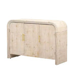 Mobile credenza Okak minimalista, mobile a buffet con 4 ante e 4 ripiani, mobiletto contenitore per soggiorno, sala da pranzo, cucina