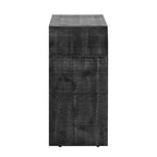 Mobile credenza Okak minimalista, mobile a buffet con 4 ante e 4 ripiani, mobiletto contenitore per soggiorno, sala da pranzo, cucina