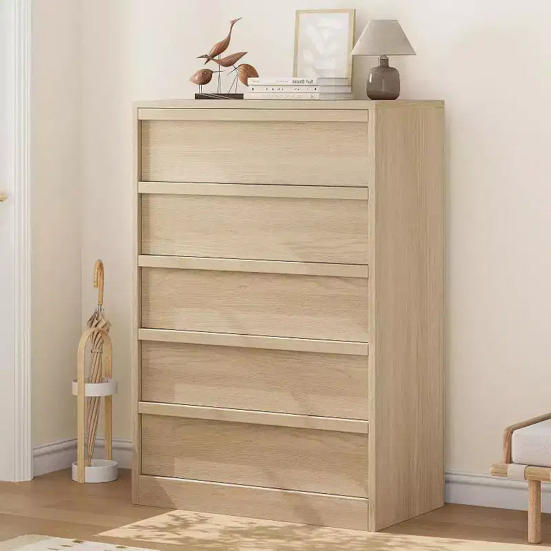 COZONY Cassettiera a 5/7 cassetti per camera da letto, Comodino alto moderno con ampio spazio, Organizzatore in legno per soggiorno, cameretta, ingresso