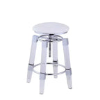 Chintaly Imports,Contemporary Rotation-Adjustable Stool Upholstered Seat