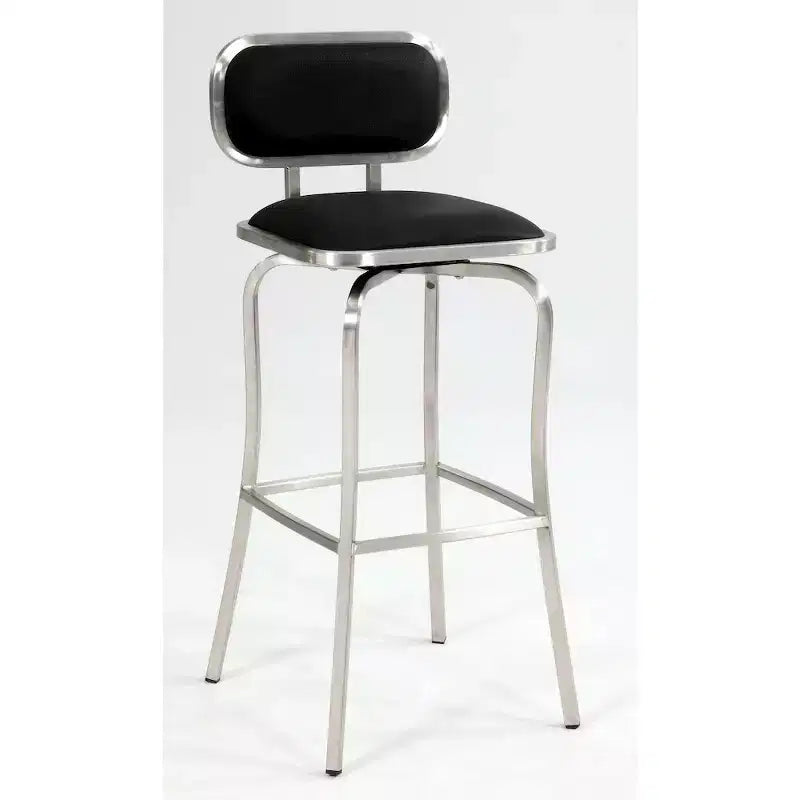 Tabouret haut de bar moderne pivotant à mémoire Chintaly Imports