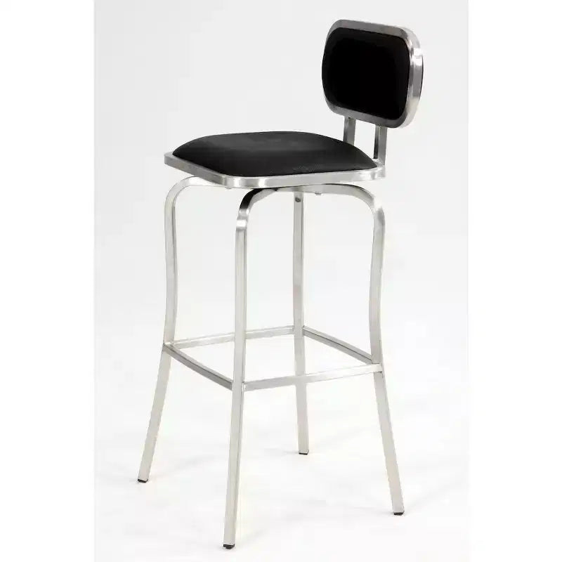 Tabouret haut de bar moderne pivotant à mémoire Chintaly Imports