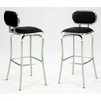 Tabouret haut de bar moderne pivotant à mémoire Chintaly Imports