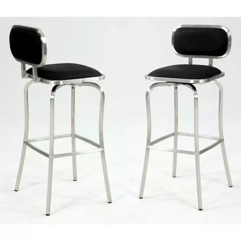 Tabouret haut de bar moderne pivotant à mémoire Chintaly Imports