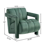 Poltrona di design in velluto Velmor di Roundhill Furniture