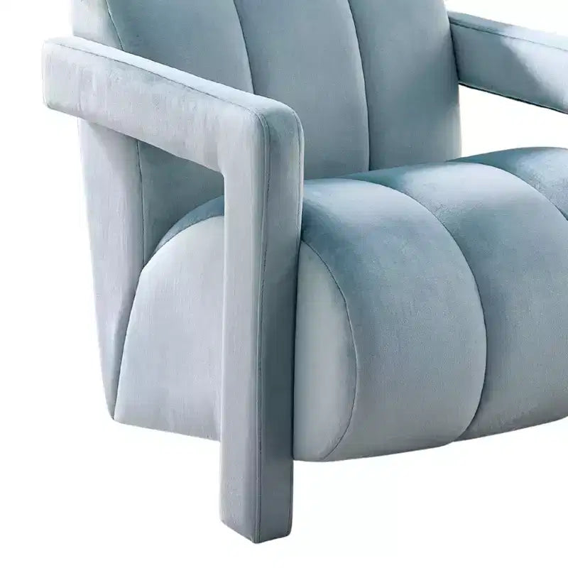 Poltrona di design in velluto Velmor di Roundhill Furniture
