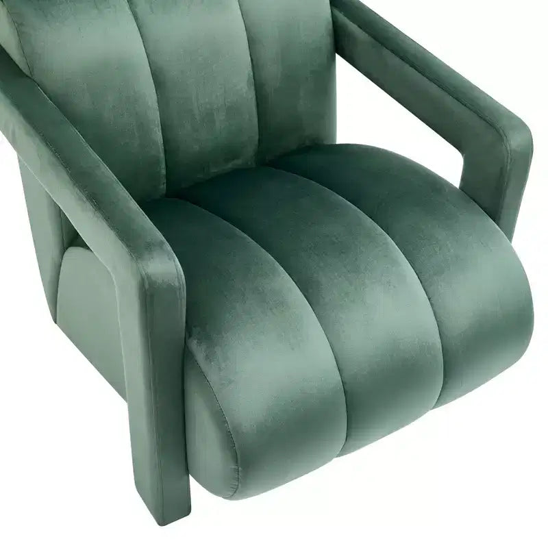 Poltrona di design in velluto Velmor di Roundhill Furniture