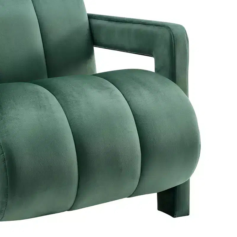 Poltrona di design in velluto Velmor di Roundhill Furniture