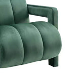 Poltrona di design in velluto Velmor di Roundhill Furniture