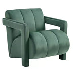 Poltrona di design in velluto Velmor di Roundhill Furniture