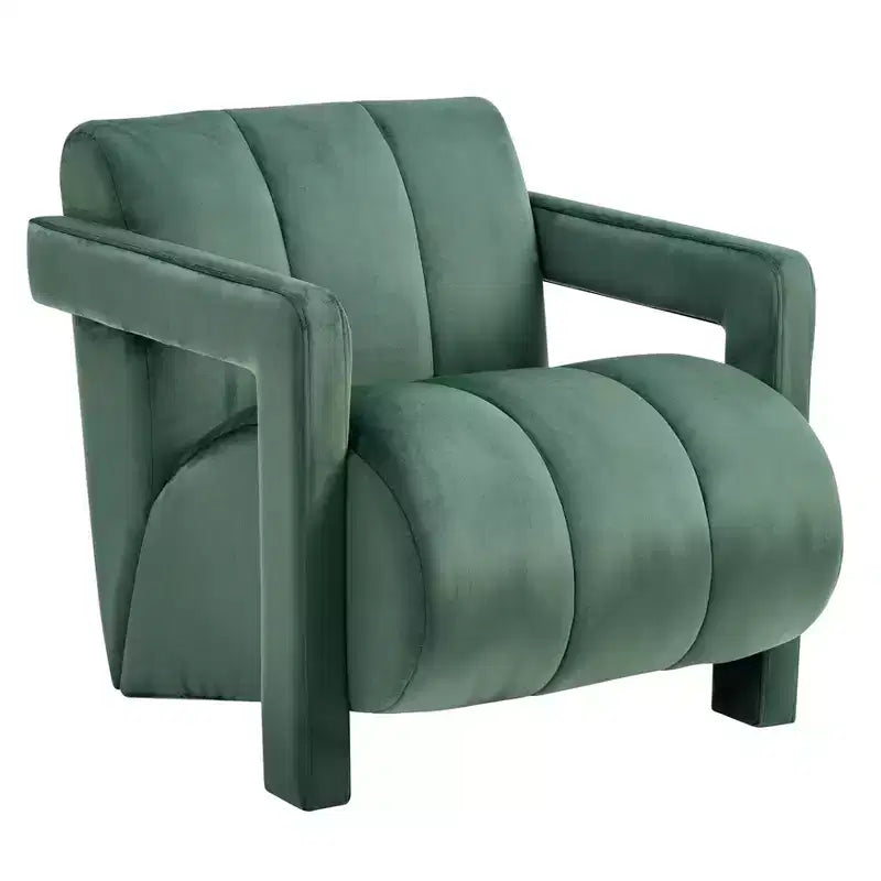 Poltrona di design in velluto Velmor di Roundhill Furniture