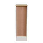 AndMakers Tavolino da Divano Rettangolare 8 in. in Legno con Cassetto, Titanio Bianco
