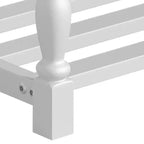 Panchina scarpiera da ingresso con seduta imbottita e contenitore per 5-6 paia di scarpe, scarpiera con gambe in stile romano