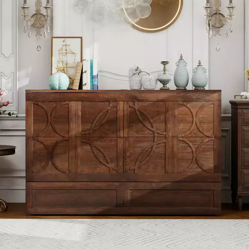 Letto a scomparsa Keloyid Haimyy Queen con struttura in legno massiccio, caricatore integrato e cassetto robusto