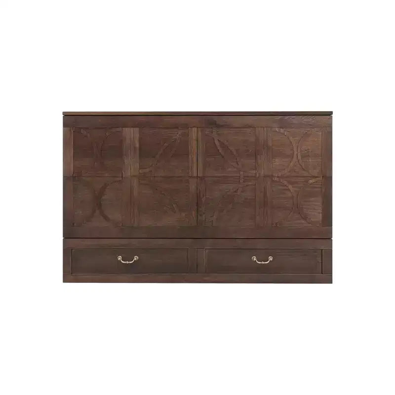 Letto a scomparsa Keloyid Haimyy Queen con struttura in legno massiccio, caricatore integrato e cassetto robusto