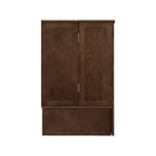 Letto a scomparsa Keloyid Haimyy Queen con struttura in legno massiccio, caricatore integrato e cassetto robusto