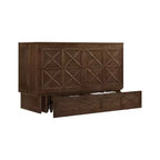 Letto a scomparsa Keloyid Haimyy Queen con struttura in legno massiccio, caricatore integrato e cassetto robusto