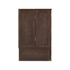 Letto a scomparsa Keloyid Haimyy Queen con struttura in legno massiccio, caricatore integrato e cassetto robusto