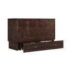 Letto a scomparsa Keloyid Haimyy Queen con struttura in legno massiccio, caricatore integrato e cassetto robusto