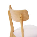 Christopher Knight Home Adrian Set da Pranzo 5 Pezzi Moderno Metà Secolo con Tavolo in Legno e Sedie Imbottite