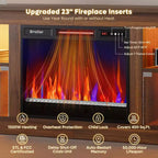 Meuble TV Bestier 63" avec cheminée pour téléviseurs jusqu'à 70", console multimédia avec armoires et étagères, meuble TV avec cheminée électrique et télécommande