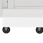 Mobile dispensa in legno bianco con sistema estraibile, 43,31 pollici