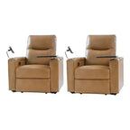 Set reclinabile Flora in vera pelle, 2 pezzi|HULALA HOME